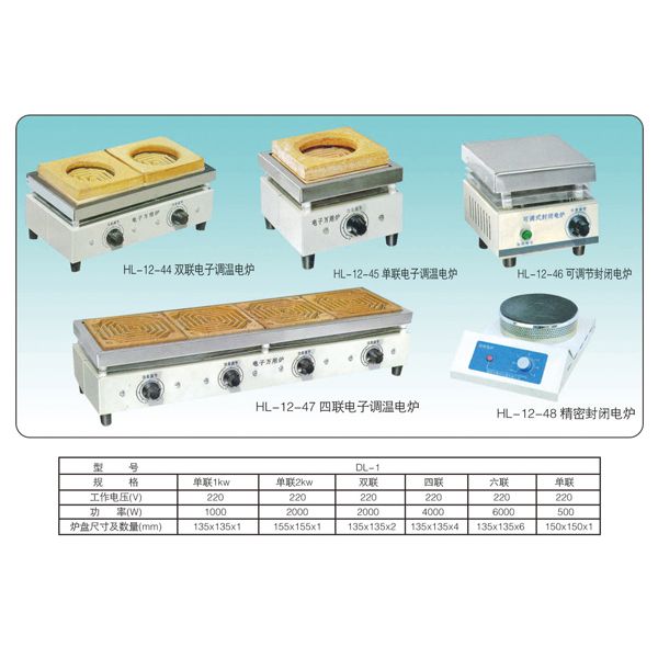HL-12-47 四聯(lián)電子調(diào)溫電爐